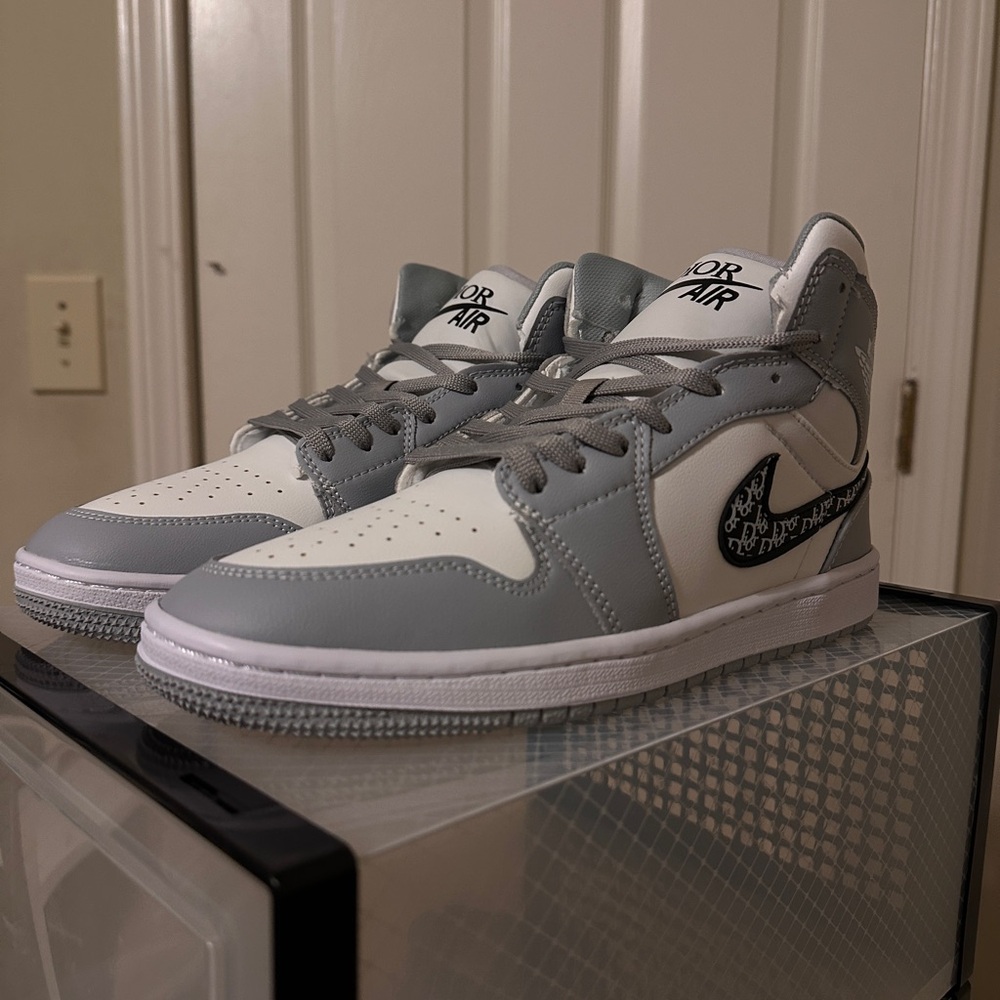 Dior Air Sneakers in Gray and White